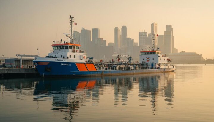 Gulf Marine усиливает флот в Сингапуре: на воду спущен бункеровщик Reliable I