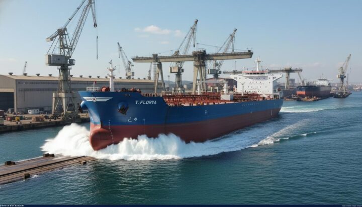 RMK Marine спустила на воду танкер T. Florya: судно готово к работе на метаноле