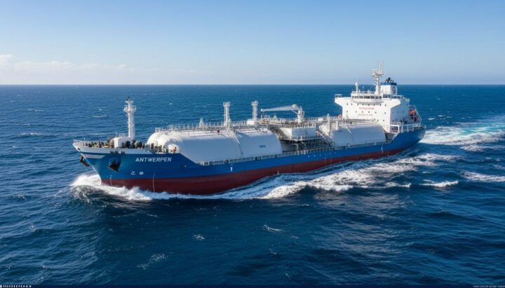 Бельгийская EXMAR получила первый в мире океанский газовоз на аммиаке